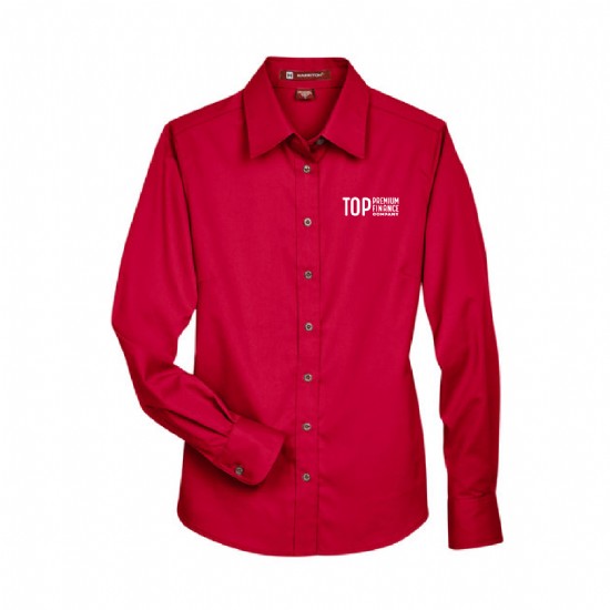 Ladies' Easy Blend Long-Sleeve Twill Shirt with Stain-Release #10