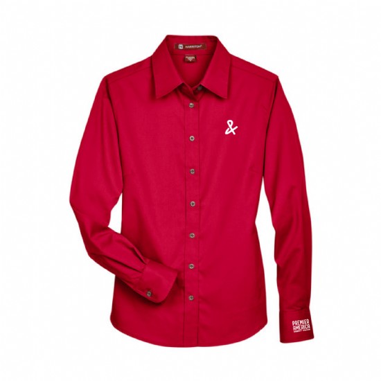 Ladies' Easy Blend Long-Sleeve Twill Shirt with Stain-Release #3