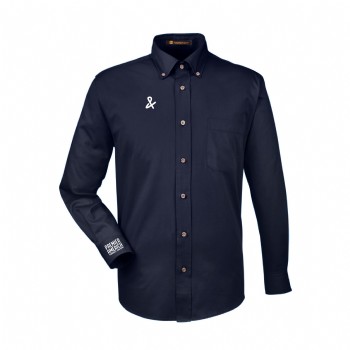 Easy Blend Long-Sleeve Twill Shirt with Stain-Release